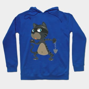 funny thief cat Hoodie